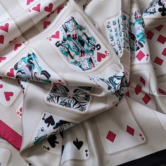 Hermes "Jeu de Cartes" Scarf, 90 cm - Picture 11 of 12
